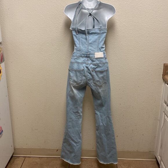 SJYP Denim Bustier Jumpsuit Small - Picture 8 of 8